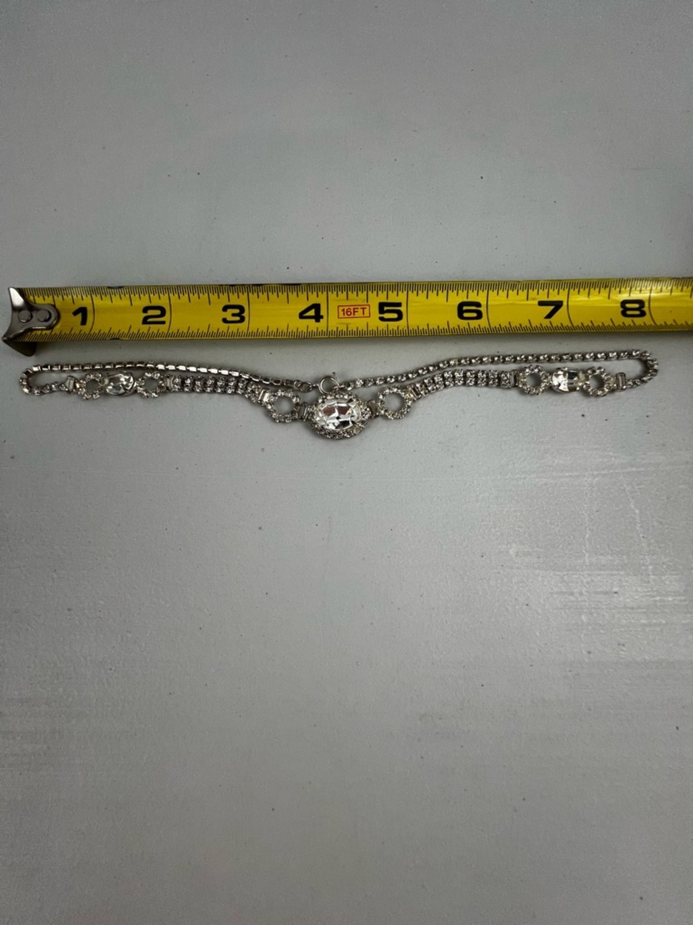 Vintage Rhinestone Necklace - Picture 9 of 9